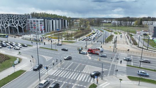 Uwaga utrudnienia w okolicy Galerii Warmińskiej w Olsztynie