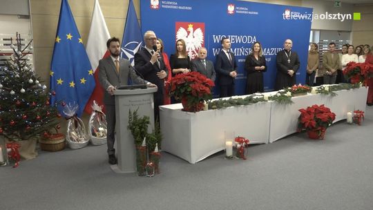 Wigilijne spotkanie w Warmińsko-Mazurskim Urzędzie Wojewódzkim