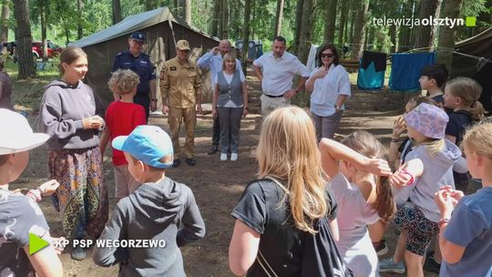 Wizytacja obozów harcerskich w Przerwankach