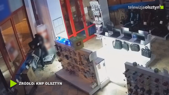 Włamanie do sklepu komputerowego w Olsztynie
