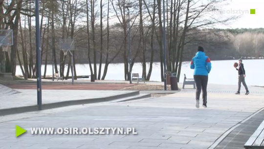 Wolne bieganie wokół jeziora Ukiel