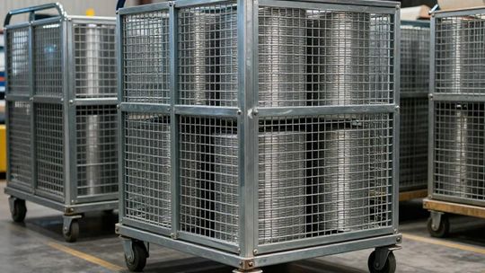 Wózki siatkowe (rollkontenery) w magazynie – jak usprawniają transport i kompletację towarów?