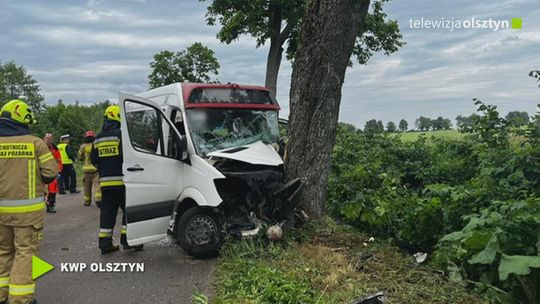 Wypadek drogowy na odcinku drogi Durąg-Glądy