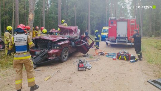 Wypadek drogowy na trasie Świętajno-Chajdyce