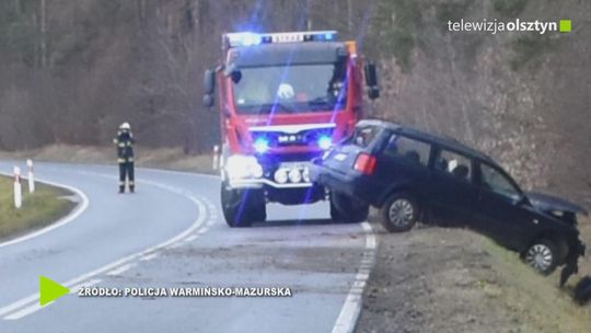 Wypadek drogowy w Ciborzu z udziałem matki i dziecka