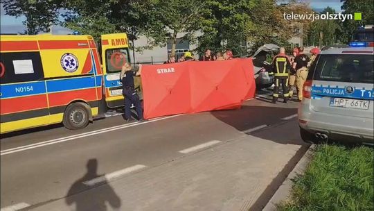 Wypadek na DK51 w gminie Dywity. Dwie osoby zmarły w szpitalu