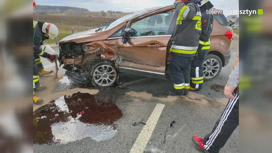 Wypadek na obwodnicy Olsztyna