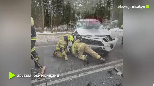 Wypadek w pobliżu miejscowości Pluty. Jedna osoba trafiła do szpitala