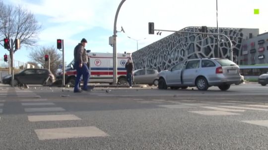Wypadek z udziałem karetki
