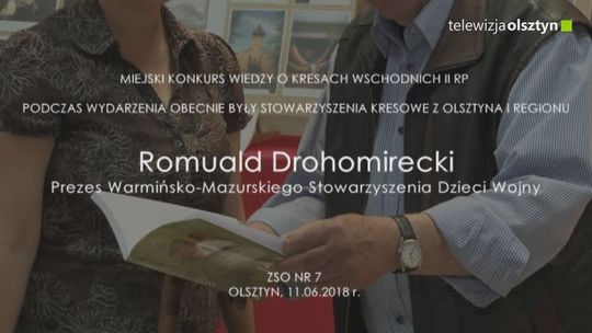 Wywiad z Romualdem Drohomireckim, Prezesem Warmińsko - Mazurskiego Stowarzyszenia Dzieci Wojny