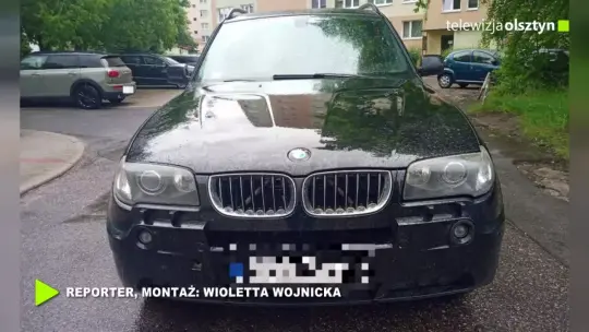 Zaparkował BMW na środku jezdni