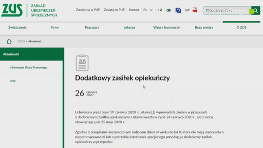 Zasiłek opiekuńczy wydłużony