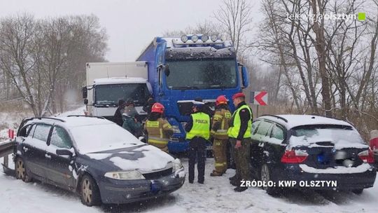 Zdarzenie drogowe na trasie Pisz-Biała Piska