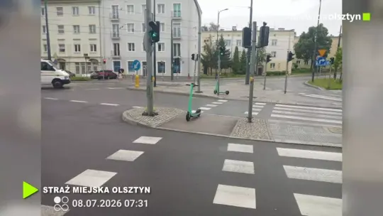 Źle zaparkowane hulajnogi usunięte z ulic Olsztyn