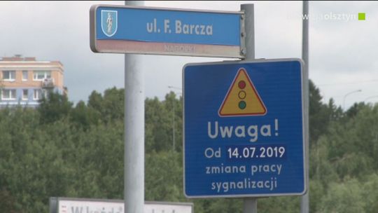 Zmiany w pracy sygnalizacji świetlnej na olsztyńskim skrzyżowaniu