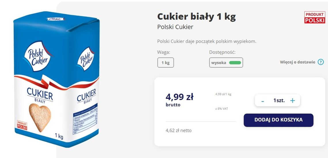 Cukier za 4,99 zł? Tak! I to prosto z państwowej spółki [ARTYKUŁ]