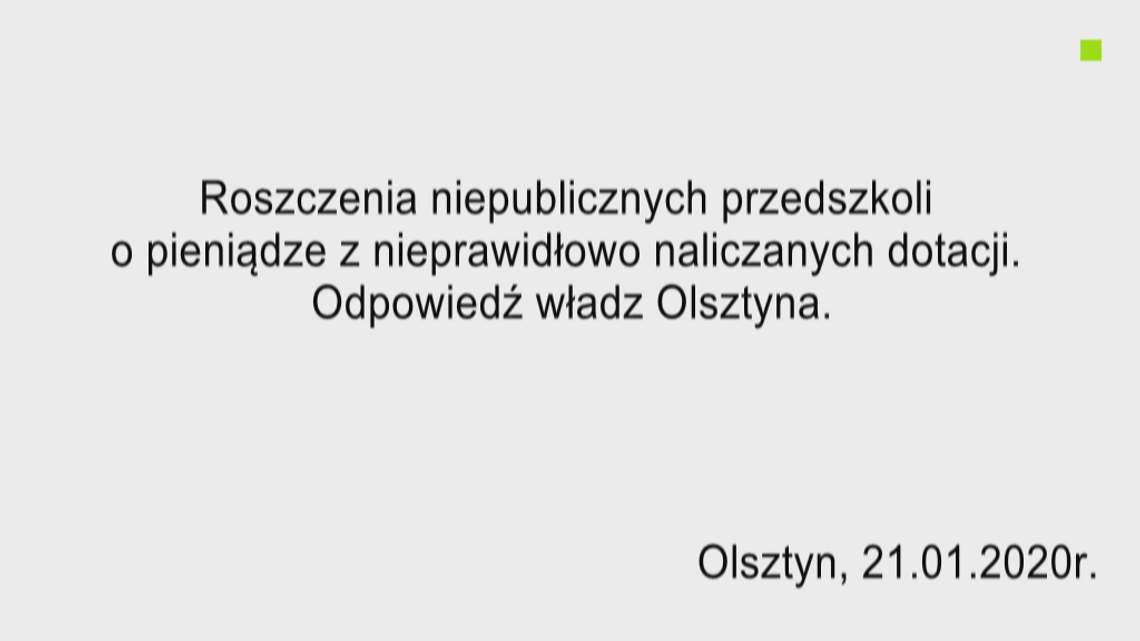 Obszerna relacja z konferencji dotyczącej roszczeń olsztyńskich przedszkoli niepublicznych