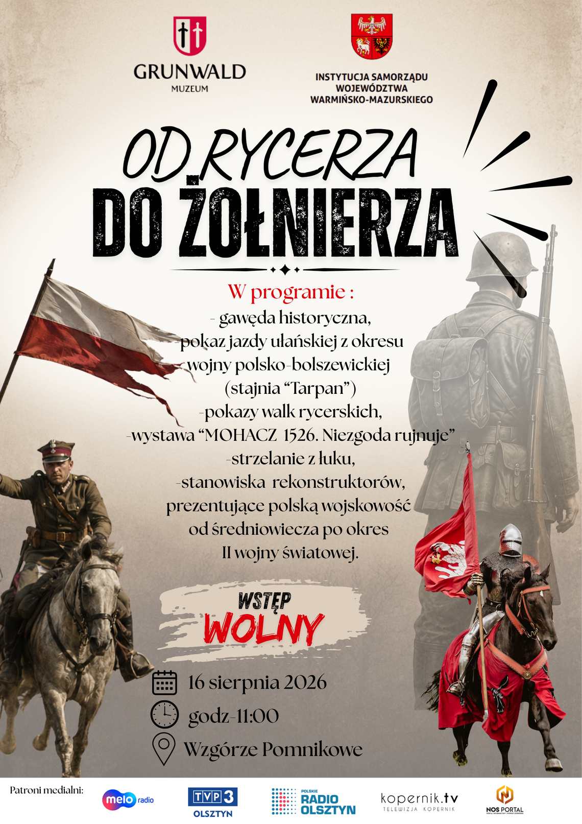 Od rycerza do żołnierza 16.08.2026 Od rycerza do żołnierza 16.08.2026