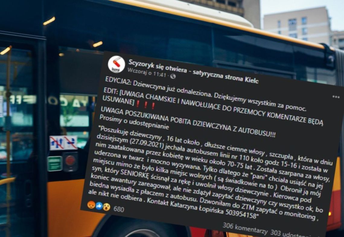 Seniorka pobiła nastolatkę w miejskim autobusie Seniorka pobiła nastolatkę w miejskim autobusie
